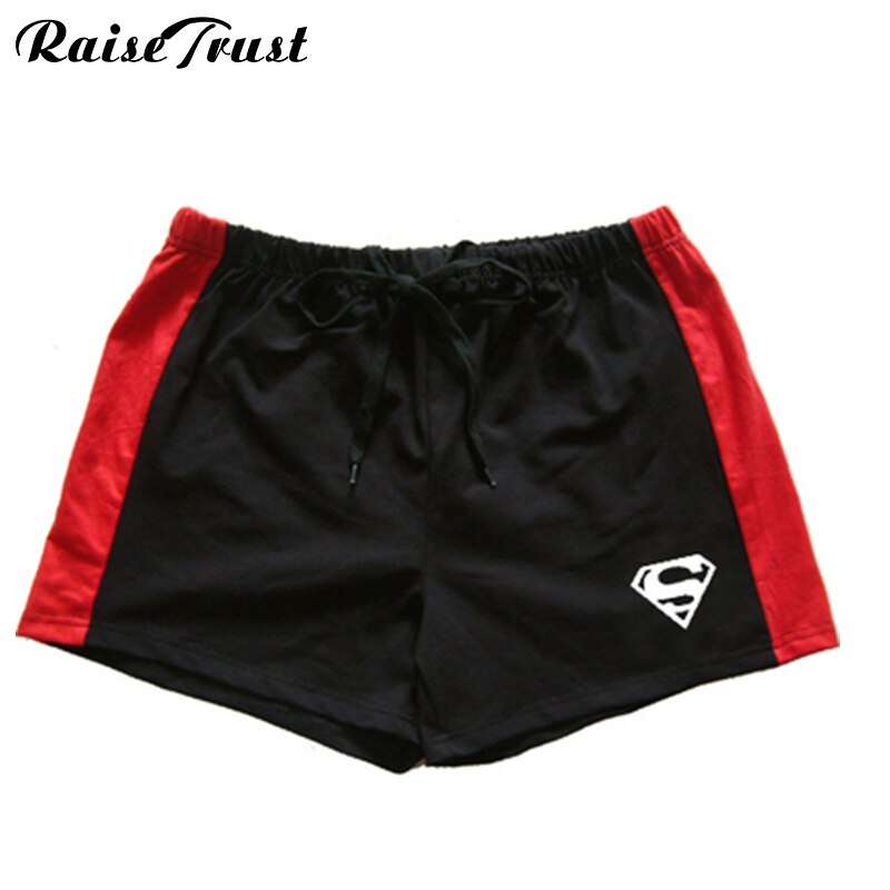 Men's Gym Shorts Fitness Bodybuilding Clothing Men Athlete Fitness Weight Lifting Workout Cotton High Quality Shorts Superman