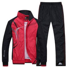 將圖片載入圖庫檢視器 Men's Sportswear New Spring Autumn 2 Piece Sets Sports Suit Jacket+Pant Sweatsuit Male Print Clothing Tracksuit Size L-5XL