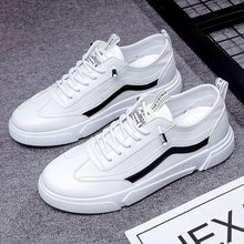 Load image into Gallery viewer, Men's White Casual Sneakers 2021 Summer Mesh Vulcanized Shoes Boys Tenis Sport Shoes Male Sneakers Men Canvas and Leather Shoe