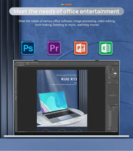 Charger l'image dans la galerie, Metal 13.5 Inch Intel i3-1005G1 2K IPS Screen Gaming Laptop Fingerprint 8GB RAM 256GB SSD Windows 10 Notebook Backlit BT Camera