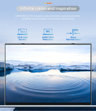 Charger l'image dans la galerie, Metal 13.5 Inch Intel i3-1005G1 2K IPS Screen Gaming Laptop Fingerprint 8GB RAM 256GB SSD Windows 10 Notebook Backlit BT Camera