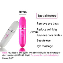 Load image into Gallery viewer, Mini Electric Portable Eye Massager Eye Care Beauty Instrument Device Remove Wrinkles Dark Circles Puffiness Massage