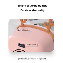 将图片加载到图库查看器,Mini Portable Cute Electric Space Heater 400W Home Office Desktop Warm Air Heater Warmer Fan Silent Remote Fast Heat Thermostat