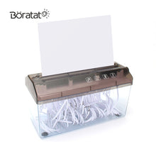 将图片加载到图库查看器,Mini Shredder Small Desktop Hand-cranked A4 Letter Size Paper Shredder Office Household Manual Crusher Documents Handmade Cutting Machine