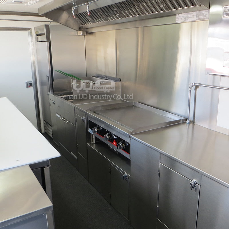 Mobile Cooking Kitchen Sale Ice Cream Taco Pizza Hot Dog Food Cart Waffle House Food Truck