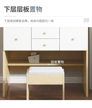 将图片加载到图库查看器,Modern Bedroom Furniture. Dresser Drawers. Bedside Storage Cabinets Night Stand. Makeup Dressing Table with Rotatable Mirror 90cm. Dressing Table Set