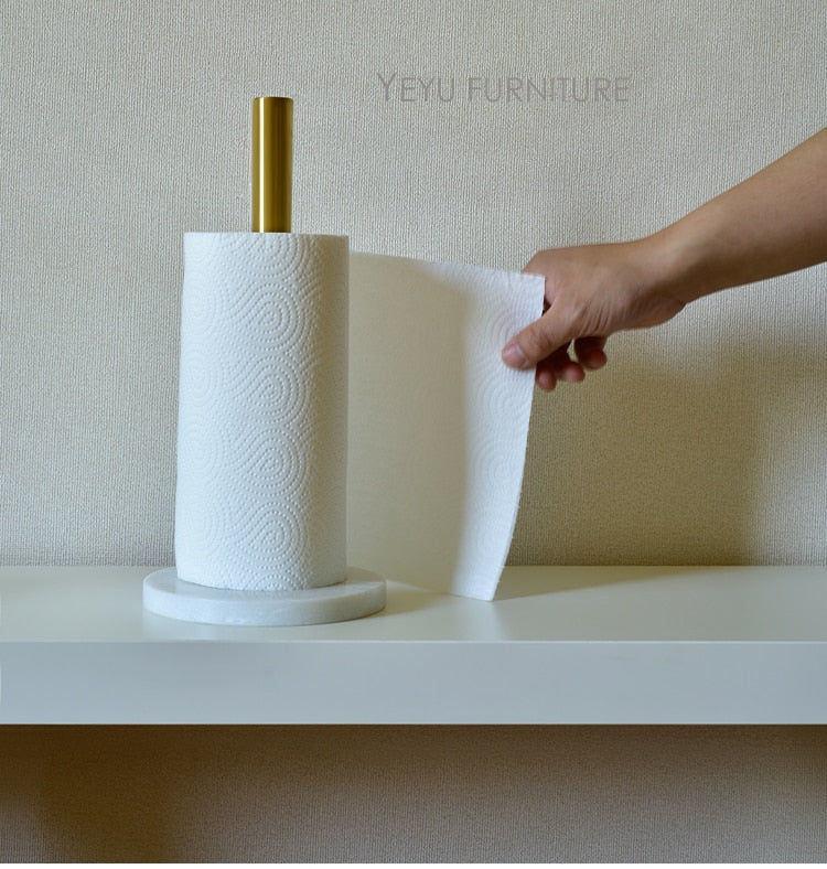 Modern Design classic kitchen room marble Paper Towel Stand Holder rack, disposable Wiping Tissue Holder Roll Paper Stand rack