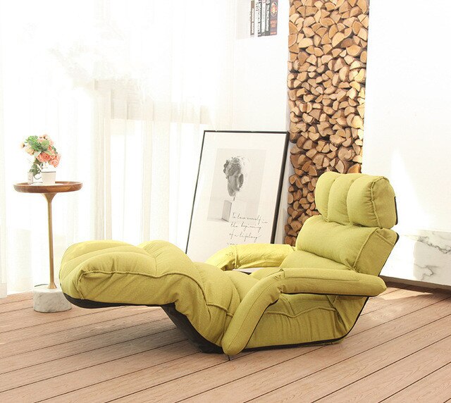 Modern Floor Folding Sofa Chair Adjustable Recliner Living Room Furniture Japanese Style Daybed Sleeper Armchair Chaise Lounge