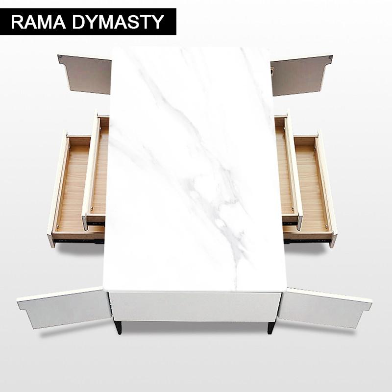 Modern Minimalist slate TV Cabinet Coffee Table Combination Home Living room creative multifunctional floor cabinet