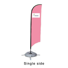 Load image into Gallery viewer, Morning flags and banners custom Logo beach feather flag with cross base graphic advertising celebration beach flag
