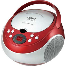Charger l'image dans la galerie, Naxa NPB251RD Portable CD Player with AM/FM Radio (Red)