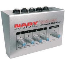 Cargar imagen en el visor de la galería, Nady MM-141 4-Channel Mini Audio Mixer