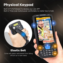 Charger l'image dans la galerie, New Android 8 PDA Rugged Handheld Terminal Data Collector Terminal Wireless 1D 2D QR Laser Barcode Scanner Reader Terminal 4G Camera Touchscreen Stylus Included