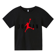 Cargar imagen en el visor de la galería, Children's T-shirt Boys Girls Short-sleeve Brand Summer Cotton Kids T-shirts Children's Clothing Boys Short-sleeved Summer Baby Tops JORDAN 23
