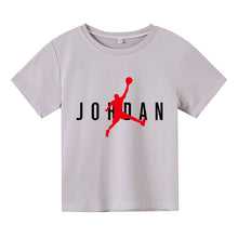 Cargar imagen en el visor de la galería, Children's T-shirt Boys Girls Short-sleeve Brand Summer Cotton Kids T-shirts Children's Clothing Boys Short-sleeved Summer Baby Tops JORDAN 23