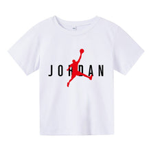 Cargar imagen en el visor de la galería, Children's T-shirt Boys Girls Short-sleeve Brand Summer Cotton Kids T-shirts Children's Clothing Boys Short-sleeved Summer Baby Tops JORDAN 23