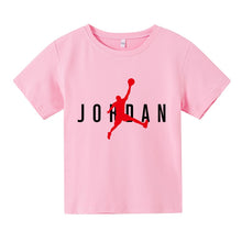 Cargar imagen en el visor de la galería, Children's T-shirt Boys Girls Short-sleeve Brand Summer Cotton Kids T-shirts Children's Clothing Boys Short-sleeved Summer Baby Tops JORDAN 23