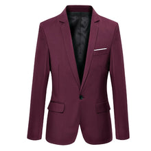 Cargar imagen en el visor de la galería, Men's Casual Blazer Cotton Slim Korea Style Suit Blazer Masculino Male Suits Jacket Blazers Men Clothing Size M-5XL