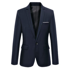 Cargar imagen en el visor de la galería, Men's Casual Blazer Cotton Slim Korea Style Suit Blazer Masculino Male Suits Jacket Blazers Men Clothing Size M-5XL