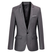 Cargar imagen en el visor de la galería, Men's Casual Blazer Cotton Slim Korea Style Suit Blazer Masculino Male Suits Jacket Blazers Men Clothing Size M-5XL