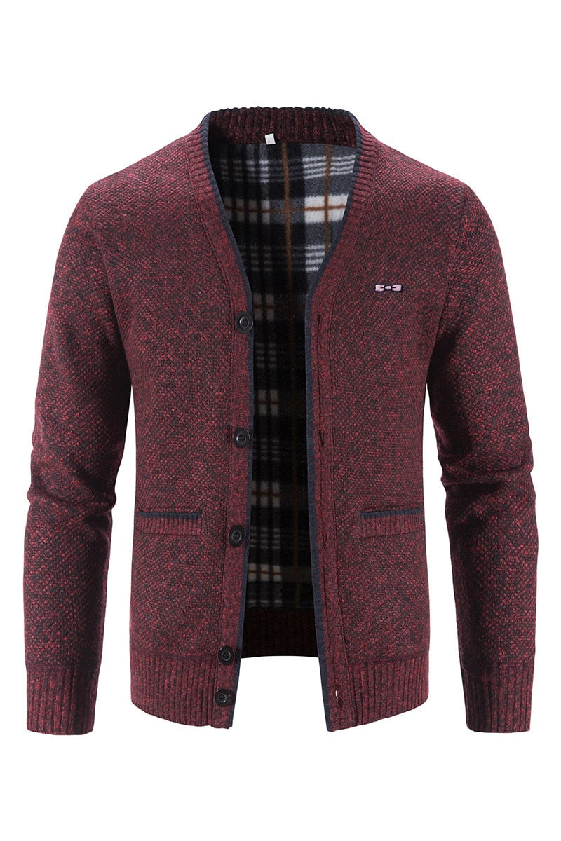 Eden Men's Sweater Pullover Autumn Winter Male Sweater Jackets Casual 5 Buttons Knitwear Plus Size M-3XL Homme