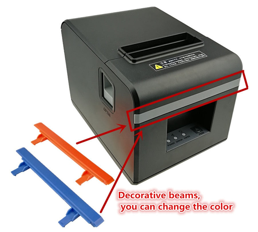 New arrived 80mm auto cutter thermal receipt printer POS printer with usb/Ethernet/bluetoot for Hotel/Kitchen/Restaurant