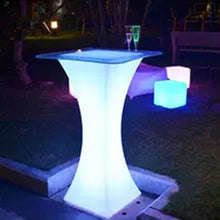 Load image into Gallery viewer, New led bar furniture colorful rechargeable wine table waterproof luminous cocktail table kTV disco bar supplies