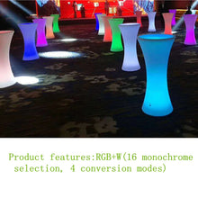 Load image into Gallery viewer, New led bar furniture colorful rechargeable wine table waterproof luminous cocktail table kTV disco bar supplies