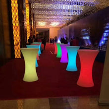 Load image into Gallery viewer, New led bar furniture colorful rechargeable wine table waterproof luminous cocktail table kTV disco bar supplies