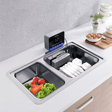 Charger l'image dans la galerie, New portable sink dishwasher automatic household ultrasonic dishwasher small free-standing installation-free