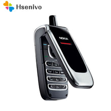 将图片加载到图库查看器,Nokia 6060 Refurbished-Original Nokia 6060 original Flip Mobile phone unlocked quad band FM Radio GSM cellphone