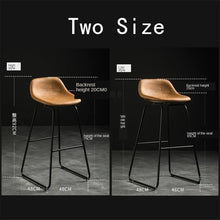 Charger l'image dans la galerie, Nordic Bar Chair Backrest Bar Table Furniture for Home Kitchen Chair High Stool Clothing Store Photo Stool Bar Stool Bar Chairs