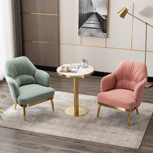 Charger l'image dans la galerie, Nordic Single Sofa Home Furniture Armchair Luxury Balcony Living Room Lounge Chair Single Sofa Minimalist Modern Fabric Armchair