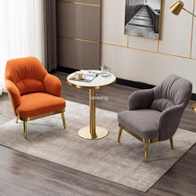 Charger l'image dans la galerie, Nordic Single Sofa Home Furniture Armchair Luxury Balcony Living Room Lounge Chair Single Sofa Minimalist Modern Fabric Armchair