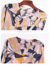 Charger l'image dans la galerie, OLOMM Summer 2020 new Loose ruffled short sleeve t-shirt Women's T-shirt Elasticity printing BSY8043