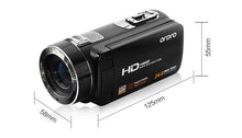 Load image into Gallery viewer, ORDRO HDV-Z8 1080P Full High Definition Video Recording 16x Digital Zoom 24.0 Mega-Pixel HI CMOS Sensor Camera With LCD Screen