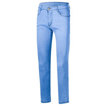 Charger l'image dans la galerie, Oeak Men's Solid Color Jeans 2019 New Shinny Denim Pencil Pants Fashion Casual Straight Stretch Trousers