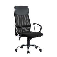 Charger l'image dans la galerie, Office chair with high back and mesh cloth chair with adjustable height, ergonomic, can be rotated and supported by waist. Comfo