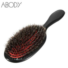 将图片加载到图库查看器,Professional Hair Brush Comb Anti-static Boar Bristle Hair Brush Hairdressing Tool small
