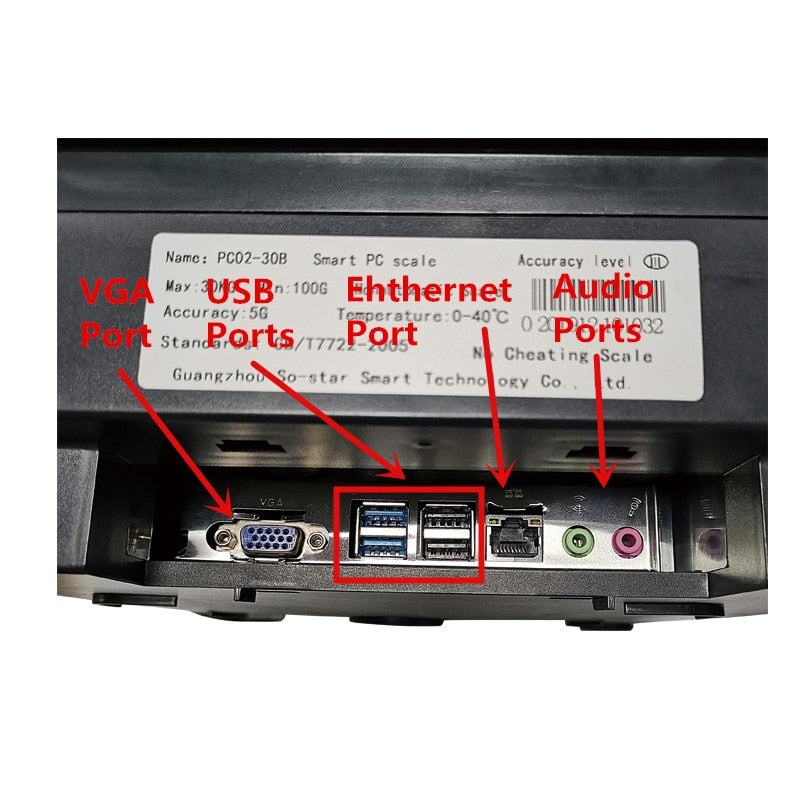 POS System Terminal Machine Touch Panel Screen Cash Register Retail PC Based Scale with Customer Display PC balance