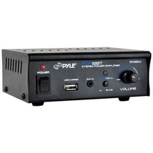 Cargar imagen en el visor de la galería, Pyle Home PCA12BT 25-Watt x 2 Mini Blue Series Bluetooth Stereo Power Amp