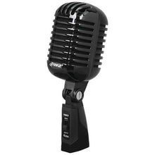 Load image into Gallery viewer, Pyle Pro PDMICR42BK Classic Retro Vintage-Style Dynamic Vocal Microphone (Black)