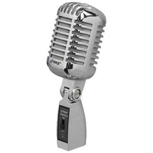Load image into Gallery viewer, Pyle Pro PDMICR42SL Classic Retro Vintage-Style Dynamic Vocal Microphone (Silver)