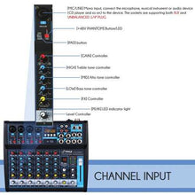 Cargar imagen en el visor de la galería, Pyle PMXU83BT 8-Channel Bluetooth Studio Audio Mixer