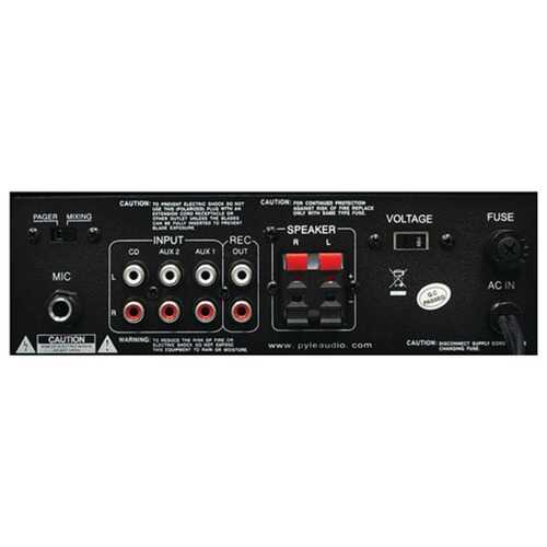 Pyle Home PTA4 120-Watt x 2 Mini Stereo Power Amp