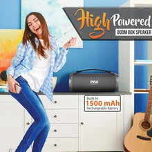 Load image into Gallery viewer, Pyle PBMSPG2BK Portable Bluetooth Speaker Radio System
