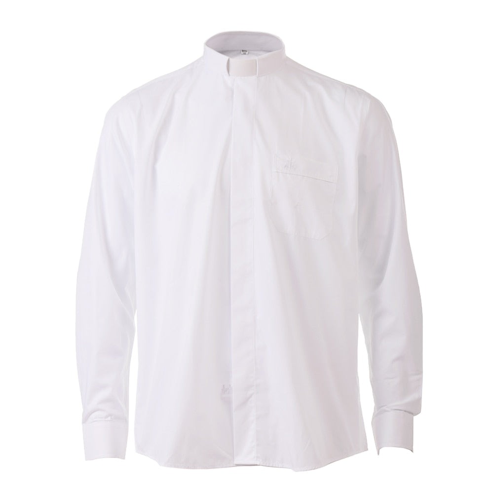 Pastor Clergy Shirts Priest Tab Collar Black Minister Preacher Short Sleeve Tops Black White Blue