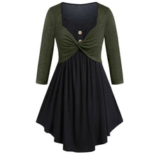 Load image into Gallery viewer, Women Tunic Short Dress Bodycon Swing Dress Long Sleeve V-neck Evening Party Dress Vestidos de fiesta XS to 5XL