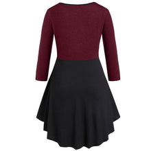 Load image into Gallery viewer, Women Tunic Short Dress Bodycon Swing Dress Long Sleeve V-neck Evening Party Dress Vestidos de fiesta XS to 5XL