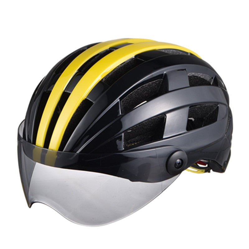Popular Goggles Helmet Bicycle Riding Helmet Sports Outdoor Helmet Helmet Electric Bicycle Helmet Customized